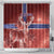 Norway Shower Curtain The Moose With Saxifrage Flowers Galaxy Style - Wonder Print Shop