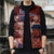 Personalized Norway Sleeveless Puffer Jacket The Moose With Saxifrage Flowers Galaxy Style - Wonder Print Shop