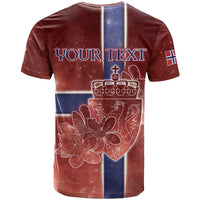 Personalized Norway T Shirt The Moose With Saxifrage Flowers Galaxy Style - Wonder Print Shop