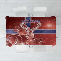 Norway Tablecloth The Moose With Saxifrage Flowers Galaxy Style - Wonder Print Shop