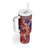 Personalized Norway Tumbler With Handle The Moose With Saxifrage Flowers Galaxy Style - Wonder Print Shop
