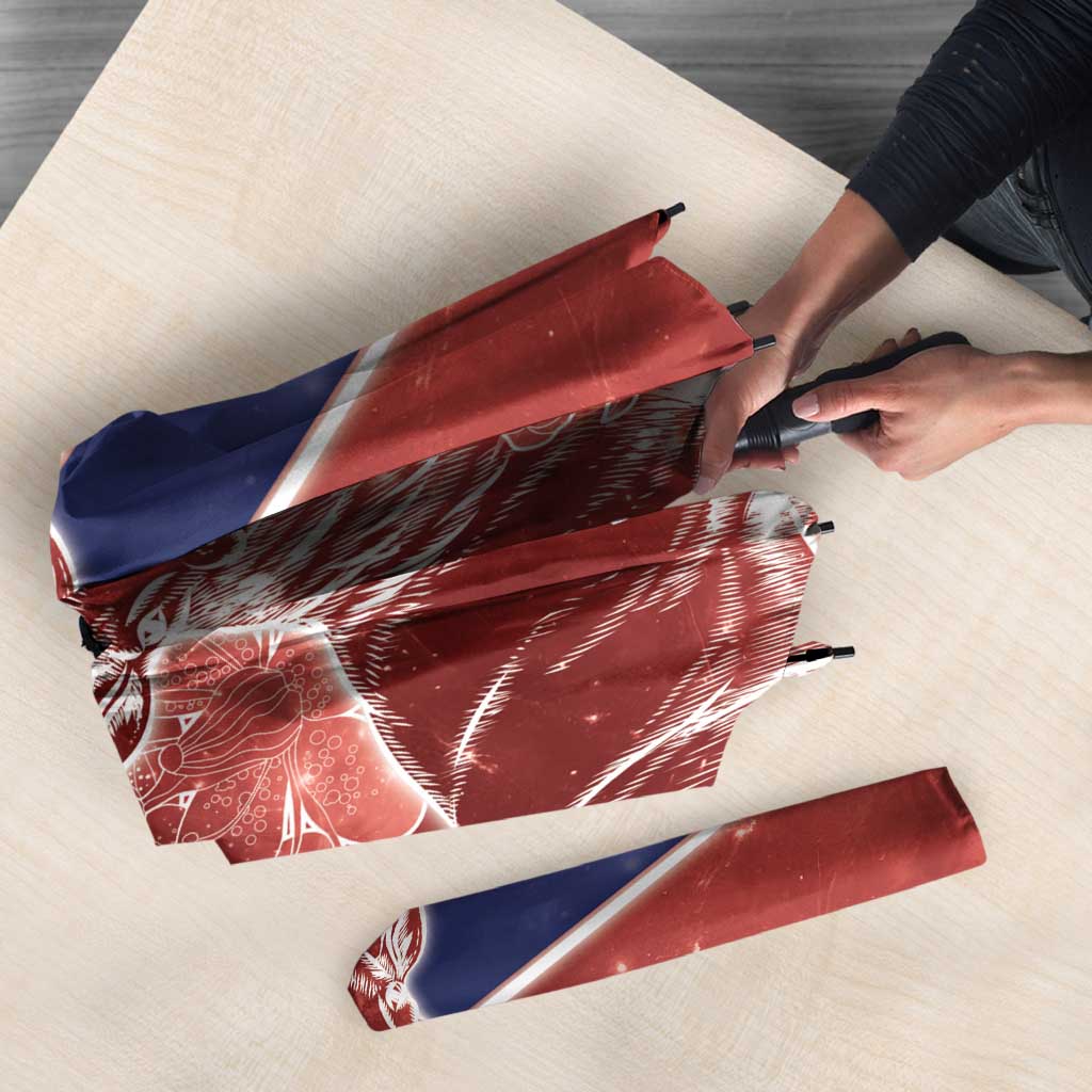 Norway Umbrella The Moose With Saxifrage Flowers Galaxy Style - Wonder Print Shop