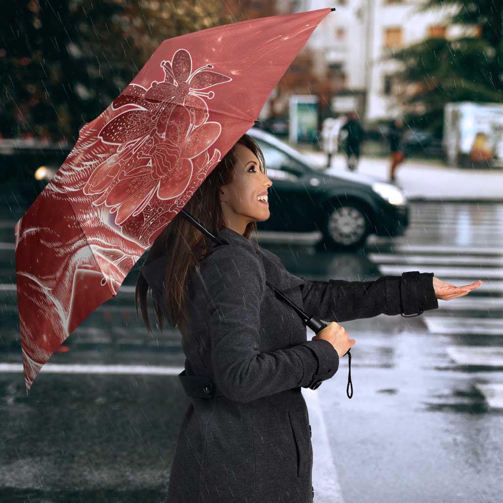 Norway Umbrella The Moose With Saxifrage Flowers Galaxy Style - Wonder Print Shop