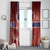 Norway Window Curtain The Moose With Saxifrage Flowers Galaxy Style - Wonder Print Shop