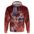 Personalized Norway Zip Hoodie The Moose With Saxifrage Flowers Galaxy Style - Wonder Print Shop