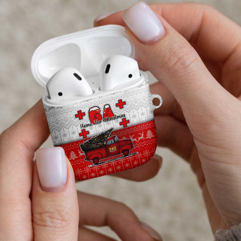 Georgia Christmas AirPods Case GA Home For Christmas - Wonder Print Shop