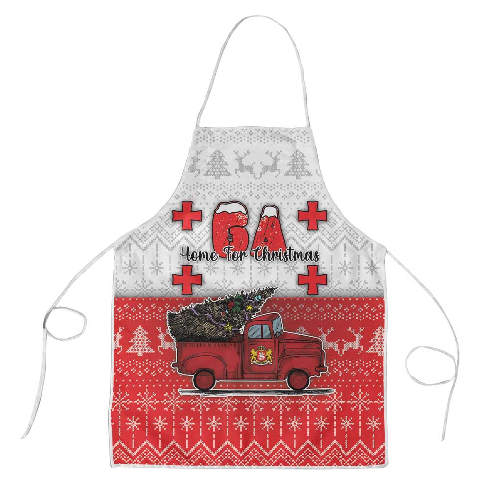 Georgia Christmas Apron GA Home For Christmas - Wonder Print Shop