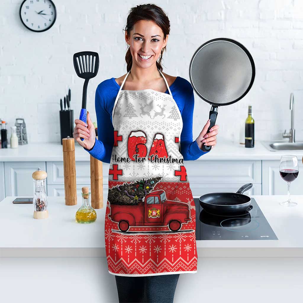 Georgia Christmas Apron GA Home For Christmas - Wonder Print Shop