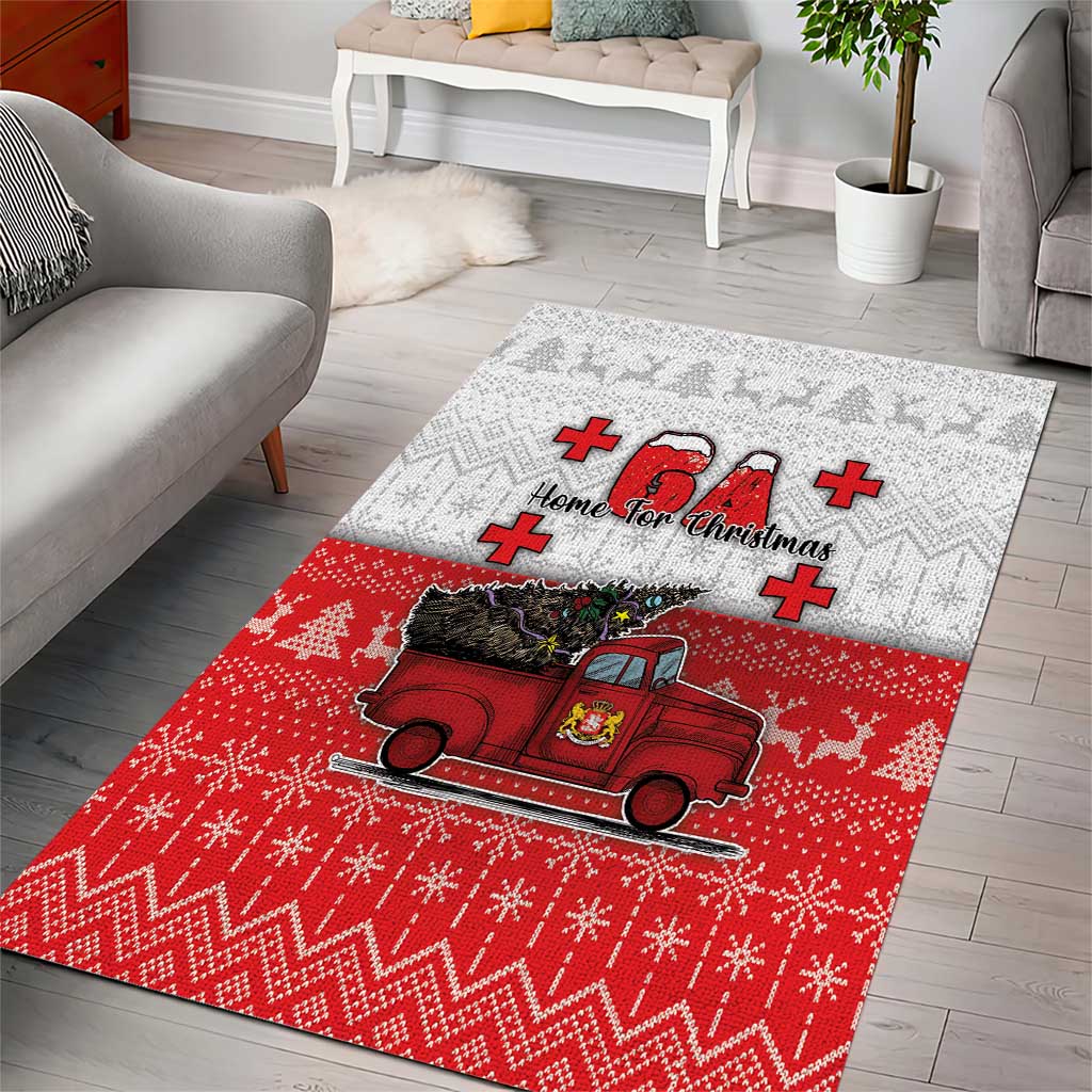 Georgia Christmas Area Rug GA Home For Christmas - Wonder Print Shop