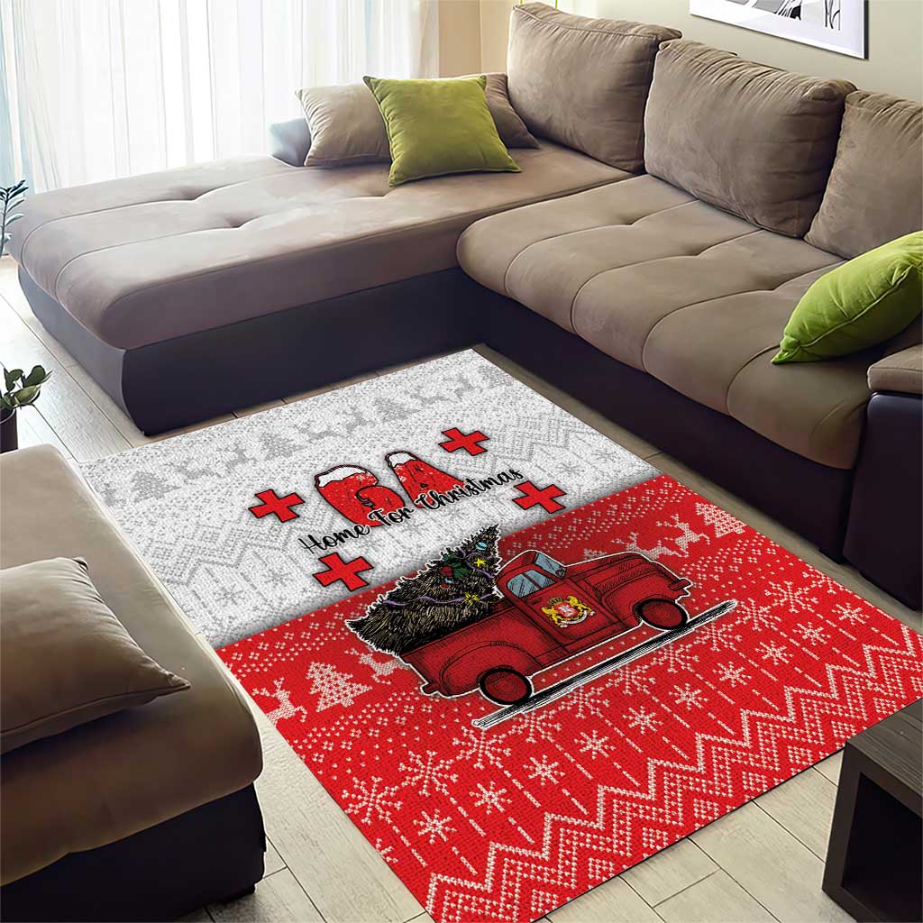 Georgia Christmas Area Rug GA Home For Christmas - Wonder Print Shop