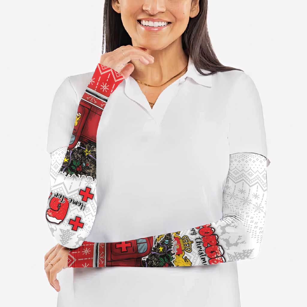 Georgia Christmas Arm Sleeves GA Home For Christmas - Wonder Print Shop
