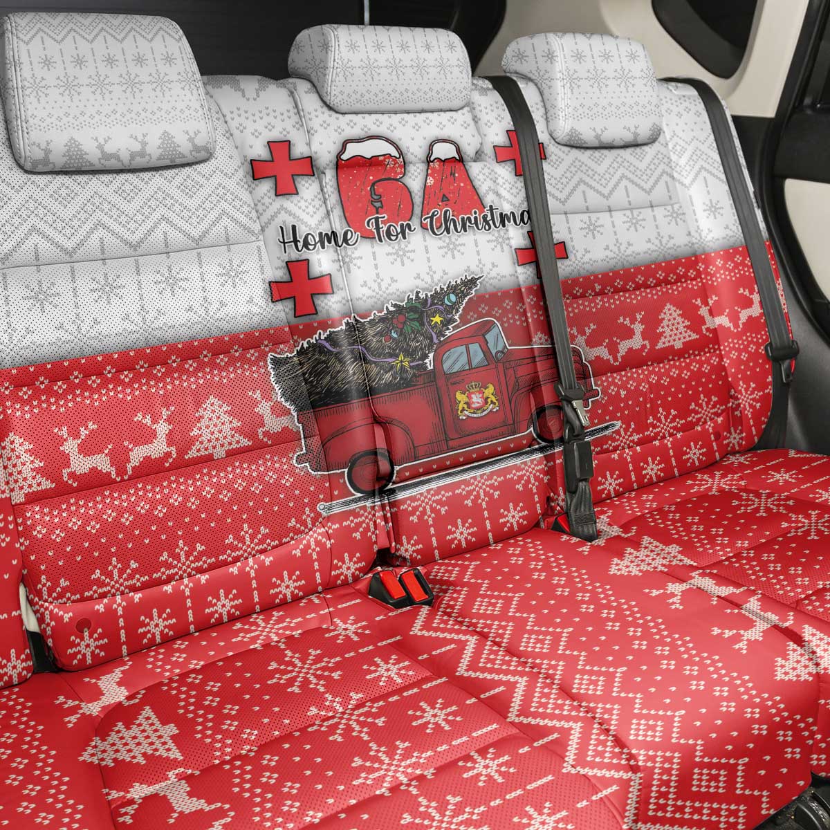 Georgia Christmas Back Car Seat Cover GA Home For Christmas - Wonder Print Shop