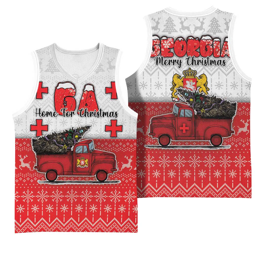 Georgia Christmas Basketball Jersey GA Home For Christmas - Wonder Print Shop