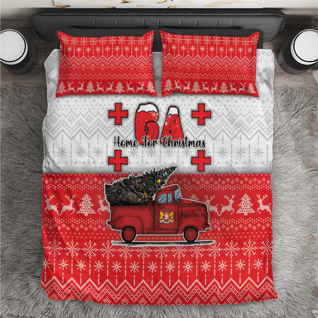 Georgia Christmas Bedding Set GA Home For Christmas - Wonder Print Shop