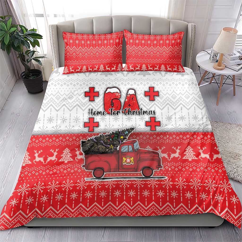 Georgia Christmas Bedding Set GA Home For Christmas - Wonder Print Shop