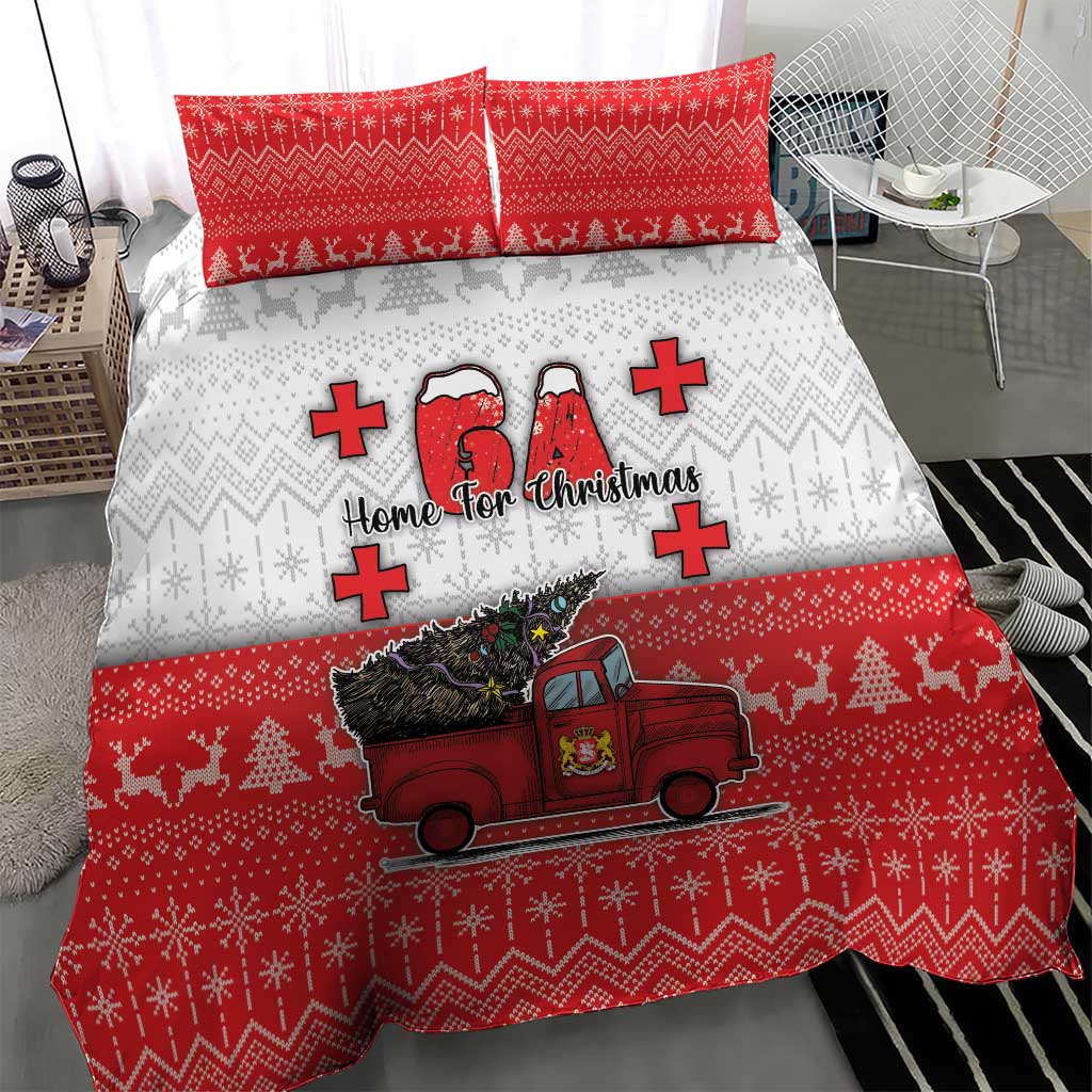 Georgia Christmas Bedding Set GA Home For Christmas - Wonder Print Shop