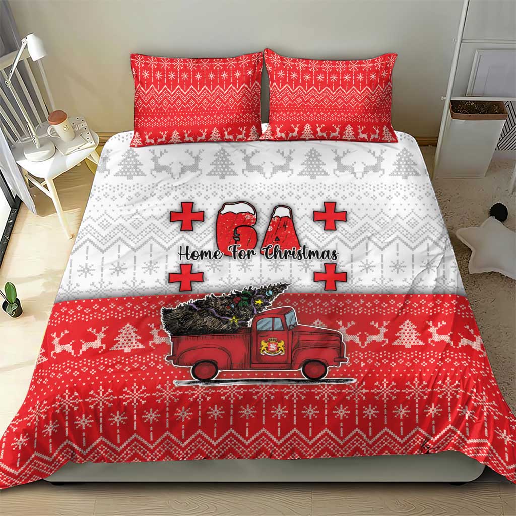 Georgia Christmas Bedding Set GA Home For Christmas - Wonder Print Shop