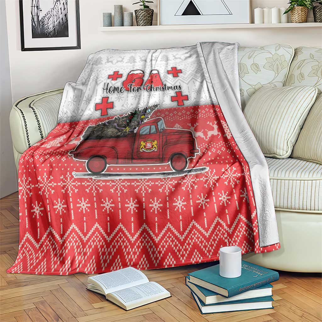 Georgia Christmas Blanket GA Home For Christmas - Wonder Print Shop