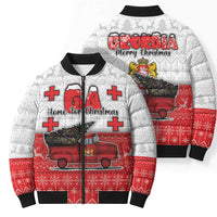Georgia Christmas Bomber Puffer Jacket GA Home For Christmas - Wonder Print Shop