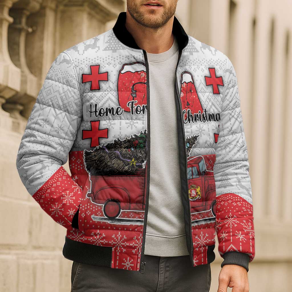Georgia Christmas Bomber Puffer Jacket GA Home For Christmas - Wonder Print Shop