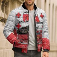 Georgia Christmas Bomber Puffer Jacket GA Home For Christmas - Wonder Print Shop