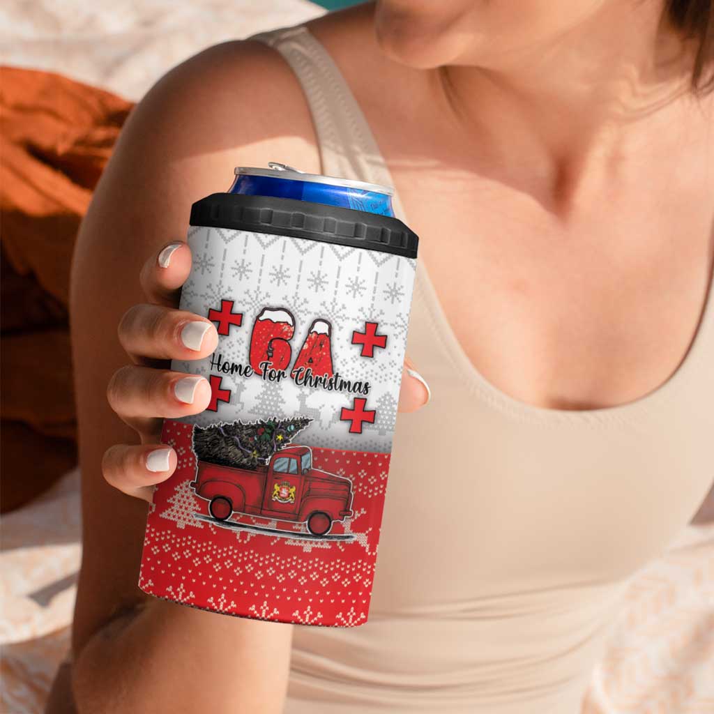 Georgia Christmas 4 in 1 Can Cooler Tumbler GA Home For Christmas - Wonder Print Shop