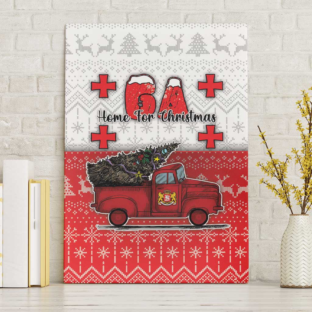 Georgia Christmas Canvas Wall Art GA Home For Christmas - Wonder Print Shop