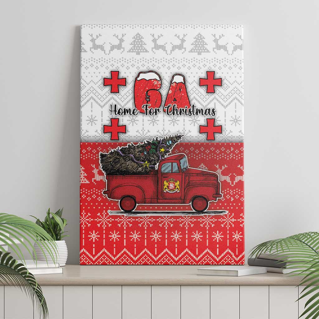 Georgia Christmas Canvas Wall Art GA Home For Christmas - Wonder Print Shop