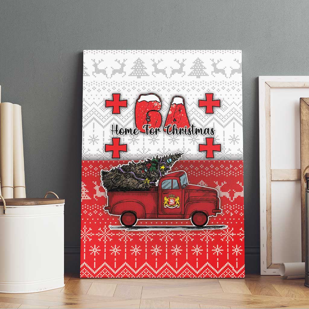 Georgia Christmas Canvas Wall Art GA Home For Christmas - Wonder Print Shop