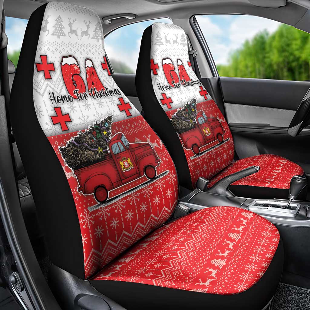 Georgia Christmas Car Seat Cover GA Home For Christmas - Wonder Print Shop