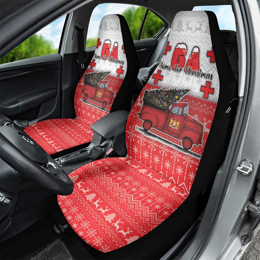 Georgia Christmas Car Seat Cover GA Home For Christmas - Wonder Print Shop