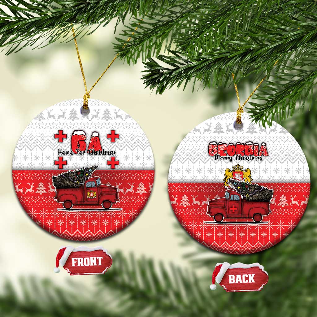 Georgia Christmas Ceramic Ornament GA Home For Christmas - Wonder Print Shop