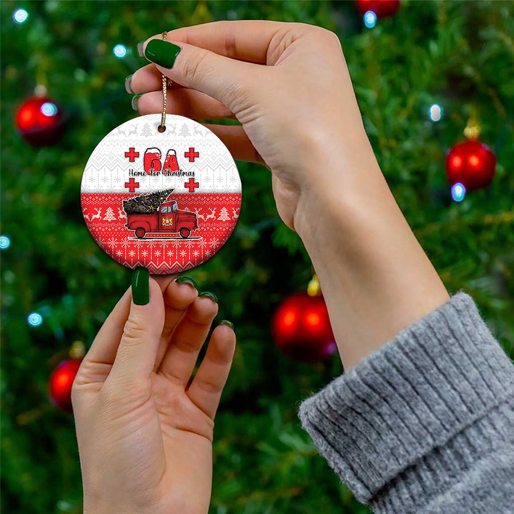 Georgia Christmas Ceramic Ornament GA Home For Christmas - Wonder Print Shop