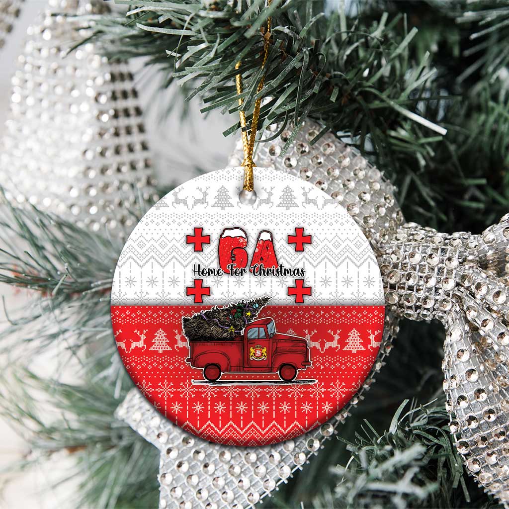 Georgia Christmas Ceramic Ornament GA Home For Christmas - Wonder Print Shop