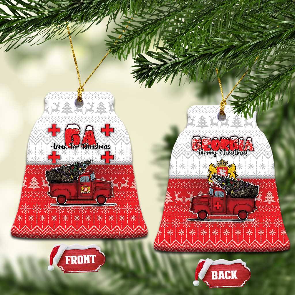 Georgia Christmas Ceramic Ornament GA Home For Christmas - Wonder Print Shop