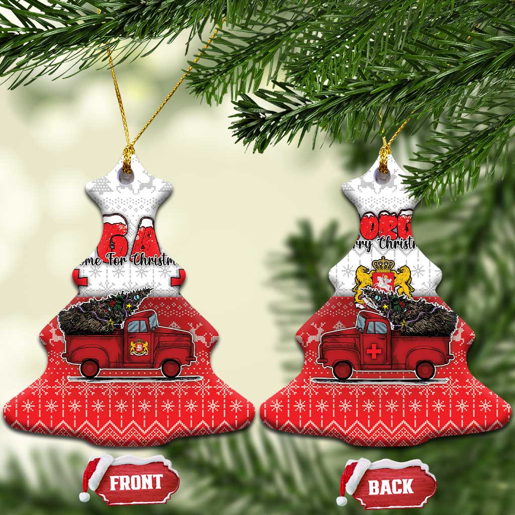 Georgia Christmas Ceramic Ornament GA Home For Christmas - Wonder Print Shop