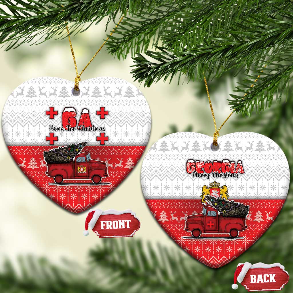 Georgia Christmas Ceramic Ornament GA Home For Christmas - Wonder Print Shop