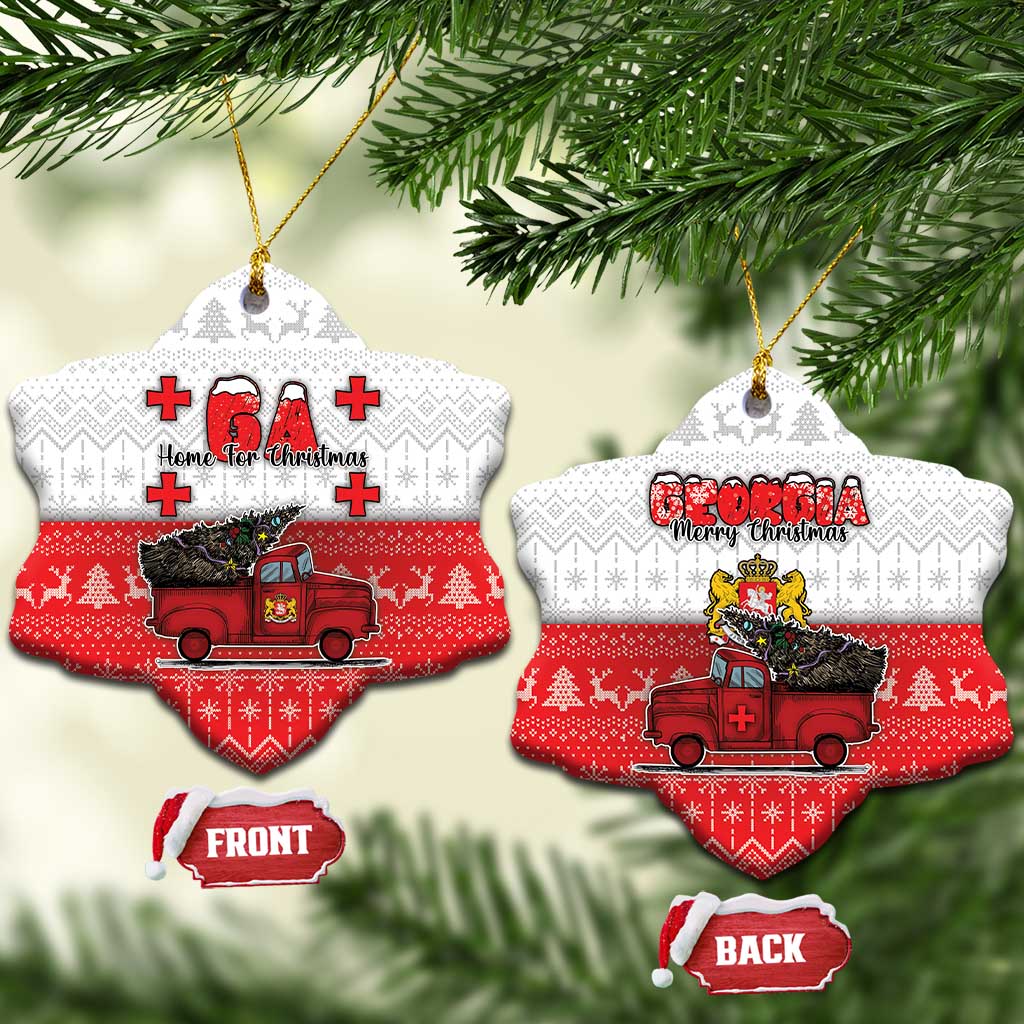 Georgia Christmas Ceramic Ornament GA Home For Christmas - Wonder Print Shop