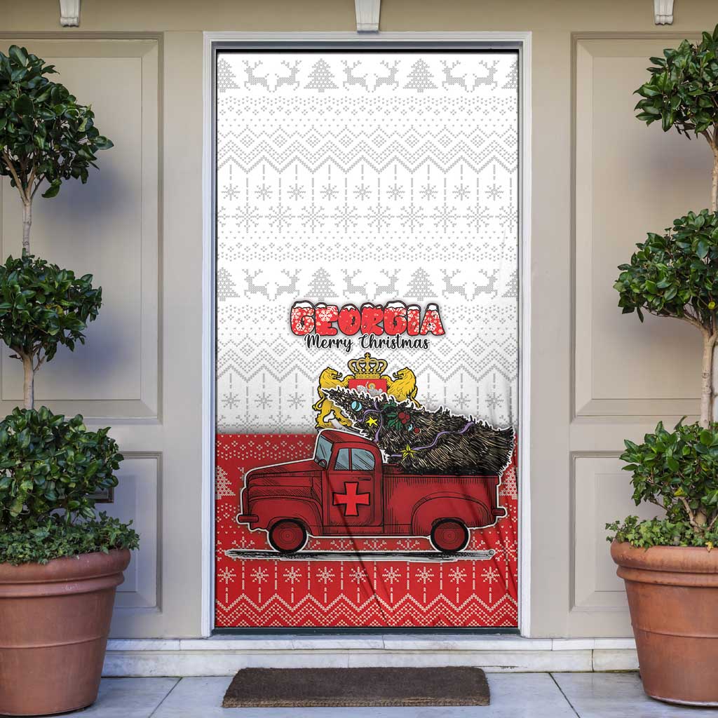 Georgia Christmas Door Cover GA Home For Christmas - Wonder Print Shop