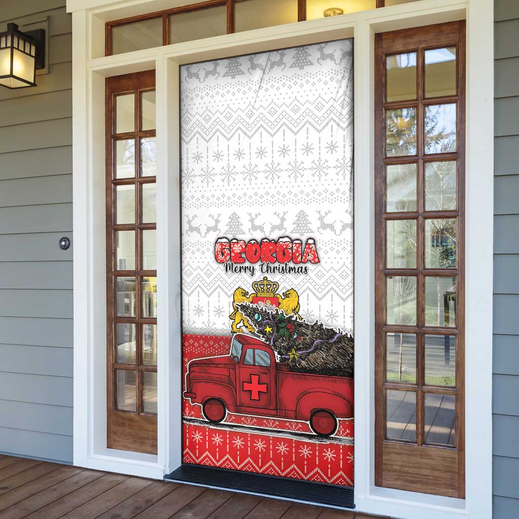 Georgia Christmas Door Cover GA Home For Christmas - Wonder Print Shop