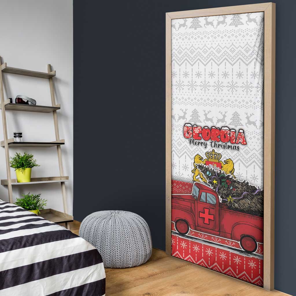 Georgia Christmas Door Cover GA Home For Christmas - Wonder Print Shop