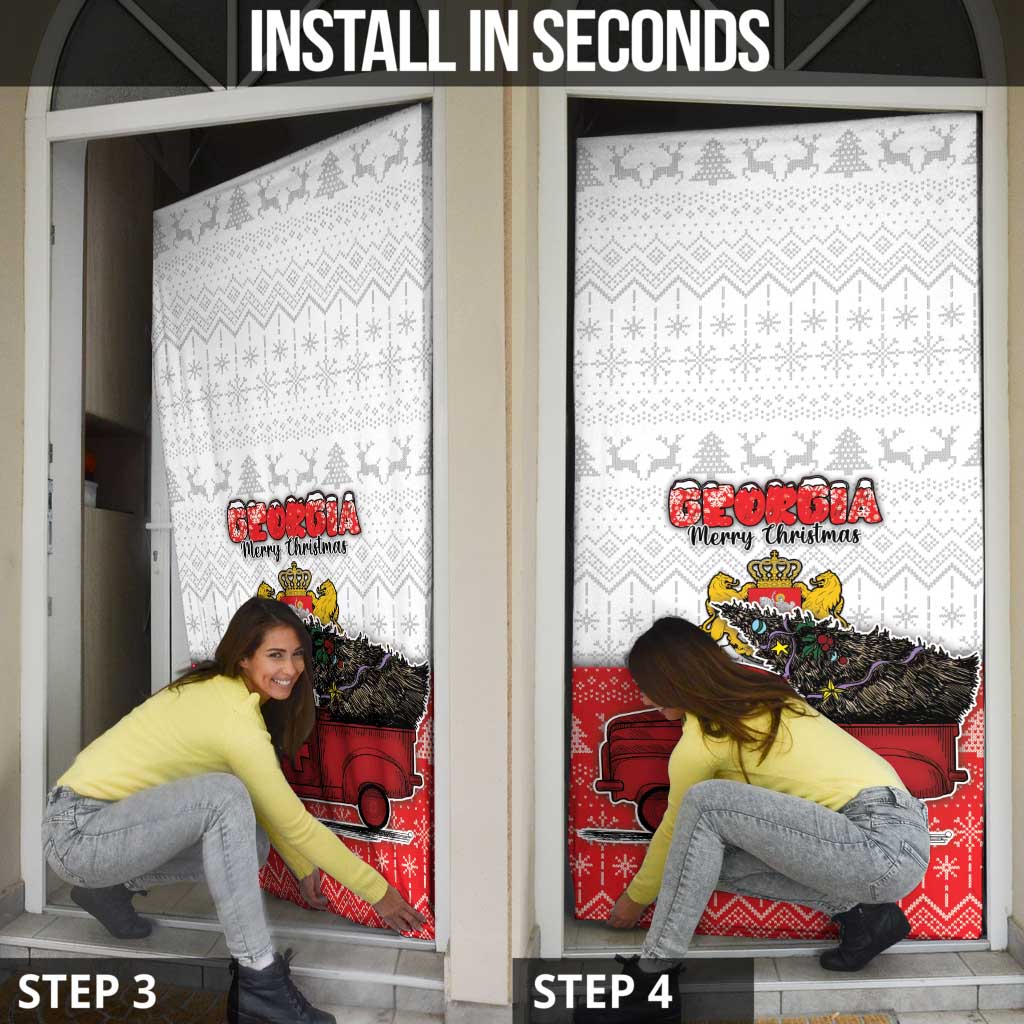 Georgia Christmas Door Cover GA Home For Christmas - Wonder Print Shop