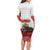 Georgia Christmas Family Matching Long Sleeve Bodycon Dress and Hawaiian Shirt GA Home For Christmas - Wonder Print Shop