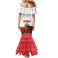 Georgia Christmas Family Matching Mermaid Dress and Hawaiian Shirt GA Home For Christmas - Wonder Print Shop