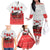 Georgia Christmas Family Matching Off The Shoulder Long Sleeve Dress and Hawaiian Shirt GA Home For Christmas - Wonder Print Shop
