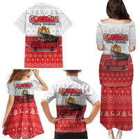 Georgia Christmas Family Matching Puletasi and Hawaiian Shirt GA Home For Christmas - Wonder Print Shop