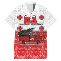 Georgia Christmas Family Matching Tank Maxi Dress and Hawaiian Shirt GA Home For Christmas - Wonder Print Shop