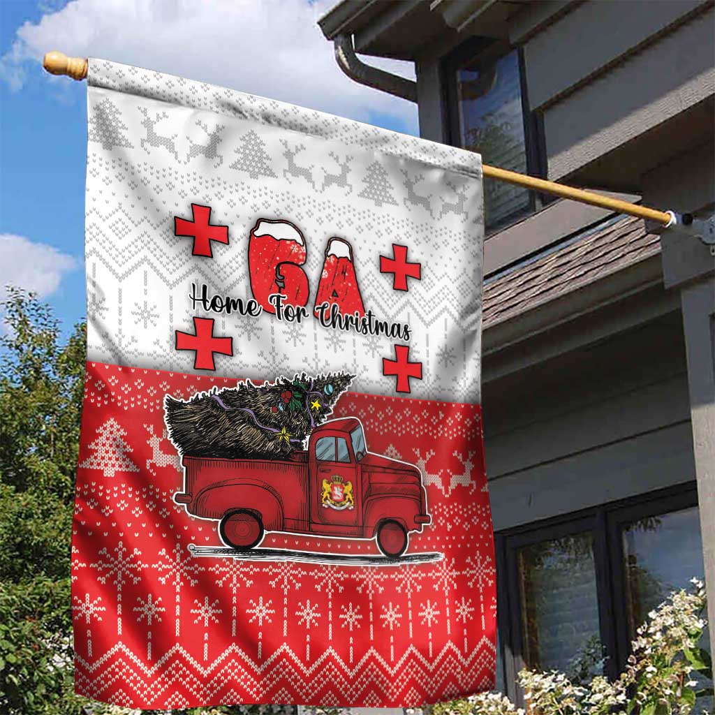Georgia Christmas Garden Flag GA Home For Christmas - Wonder Print Shop