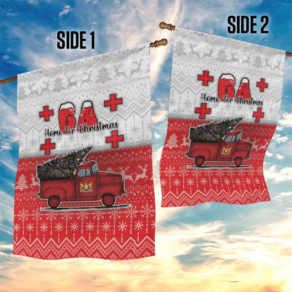 Georgia Christmas Garden Flag GA Home For Christmas - Wonder Print Shop