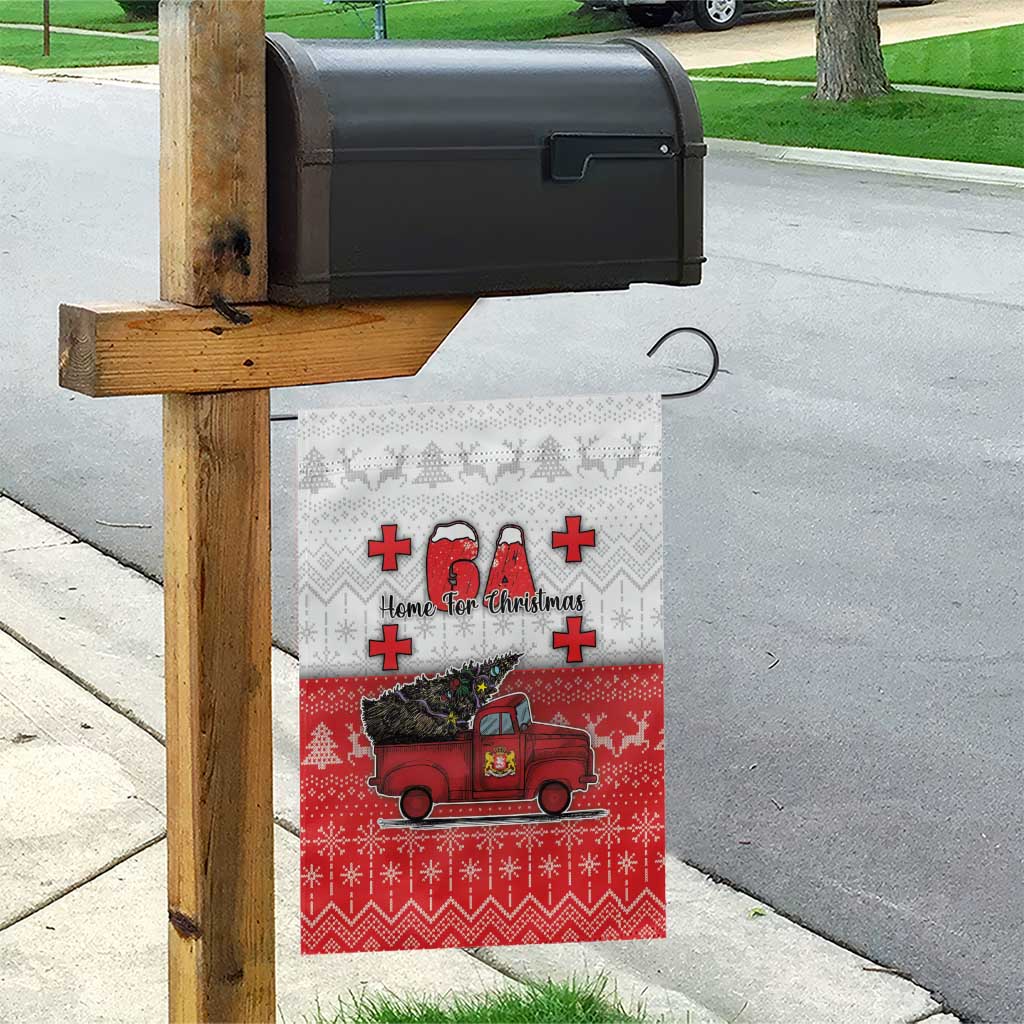 Georgia Christmas Garden Flag GA Home For Christmas - Wonder Print Shop